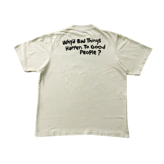 DROP NO.3 'GOOD LUCK' (BROKEN WHITE) CLASSIC FIT T-SHIRT