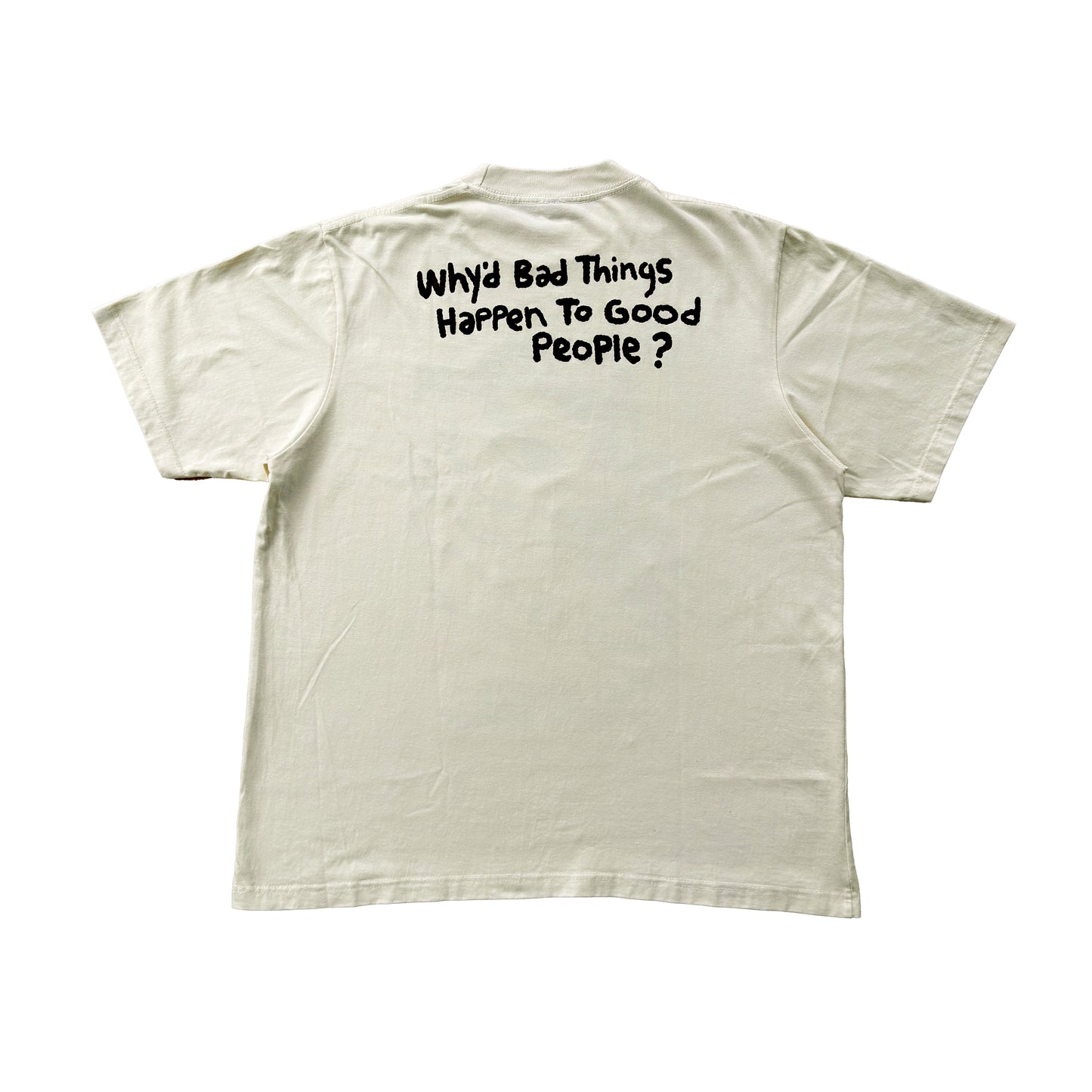 DROP NO.3 'GOOD LUCK' (BROKEN WHITE) CLASSIC FIT T-SHIRT