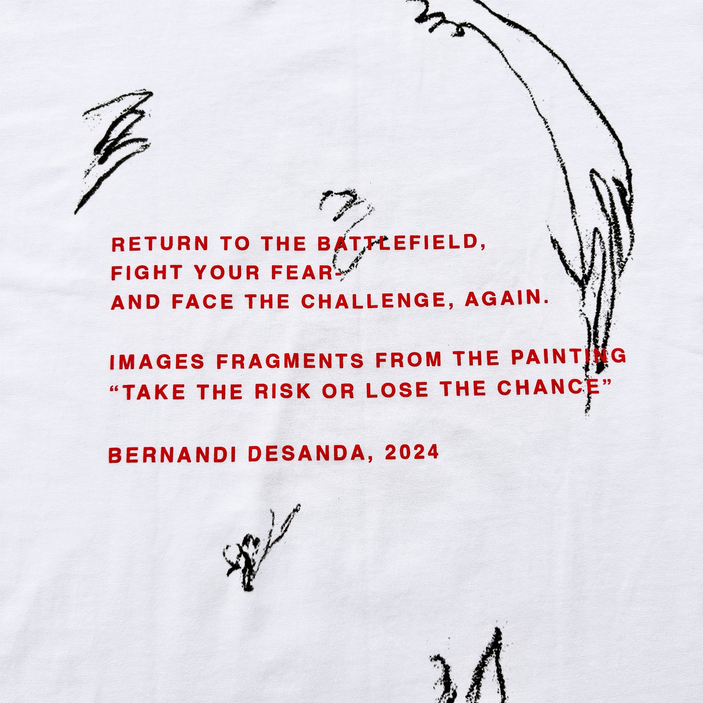 SPECIAL DROP NO.1 'TAKE OR LOSE' (WHITE) BOXY OVERSIZED T-SHIRT