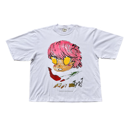 SPECIAL DROP NO.1 'TAKE OR LOSE' (WHITE) BOXY OVERSIZED T-SHIRT