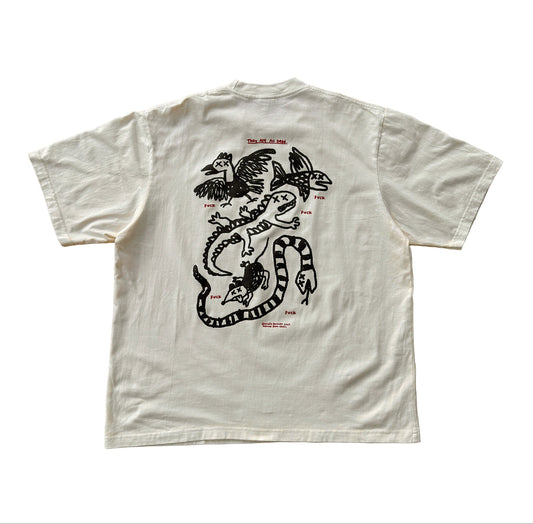 DROP NO.4 'NATURAL BORN KILLERS' (BROKEN WHITE) CLASSIC FIT T-SHIRT