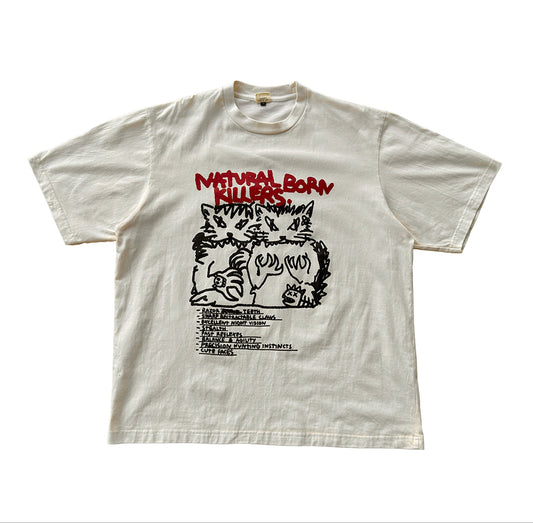DROP NO.4 'NATURAL BORN KILLERS' (BROKEN WHITE) CLASSIC FIT T-SHIRT